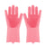 Magic Silicone Dishwashing Scrubber Dish Washing Sponge Rubber Scrub Gloves Kitchen Cleaning 1 Pair